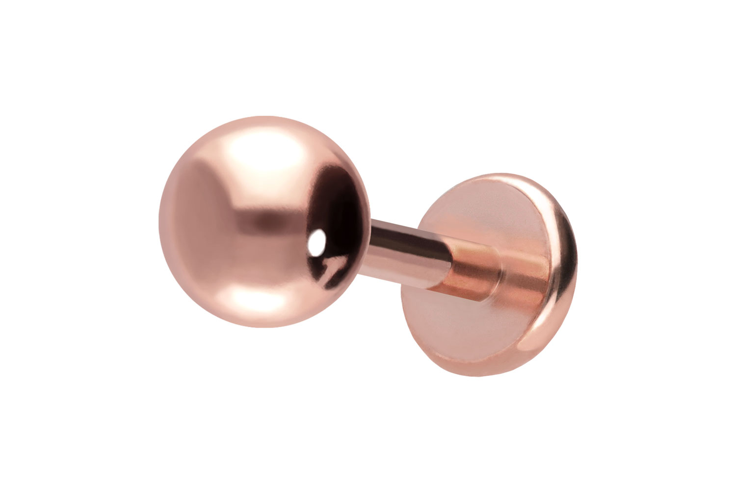 Titan Labret Piercing mit Push Fit